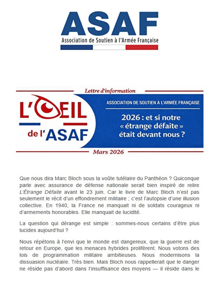 OEIL ASAF Mars 2026